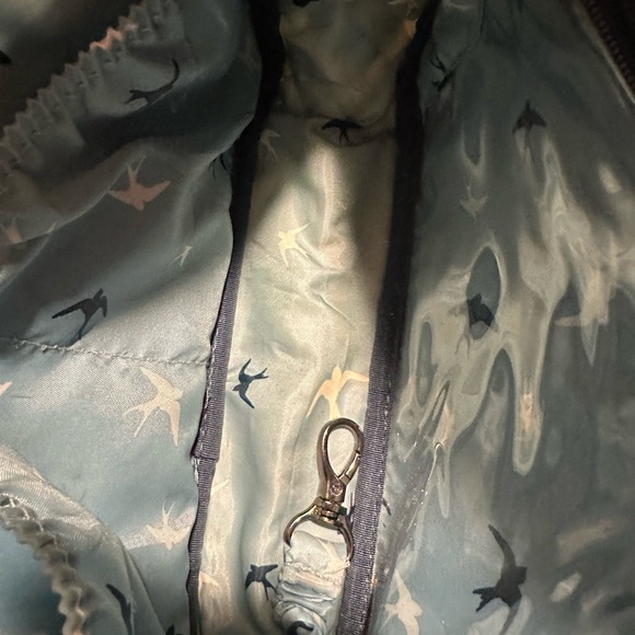 Lug Carousel XL Navy White Tie Dye Women's Bag Purse - Picture 11 of 15